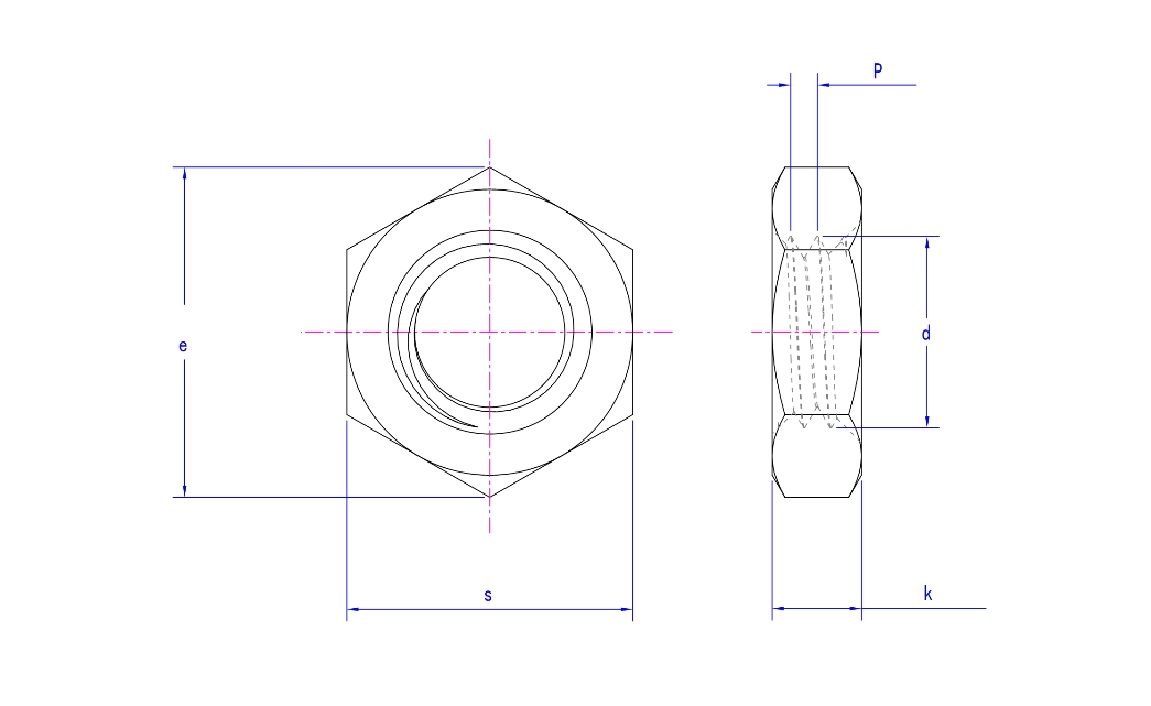 Dadi esagonali ASME B18.2.2-1.1.1-5