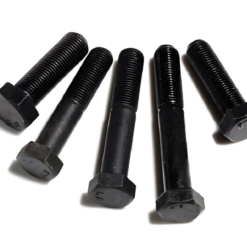 مسامير رأس سداسية ملولبة بالكامل مع موضوع ناعم للملعب