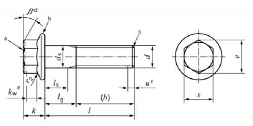 Vít đầu mặt bích lục giác