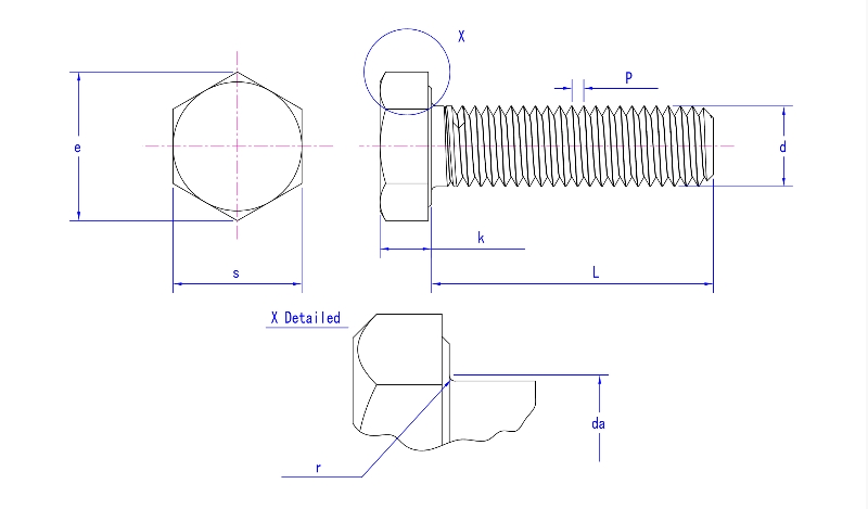 ISO 4014 HEXAGON HEAD BOLT