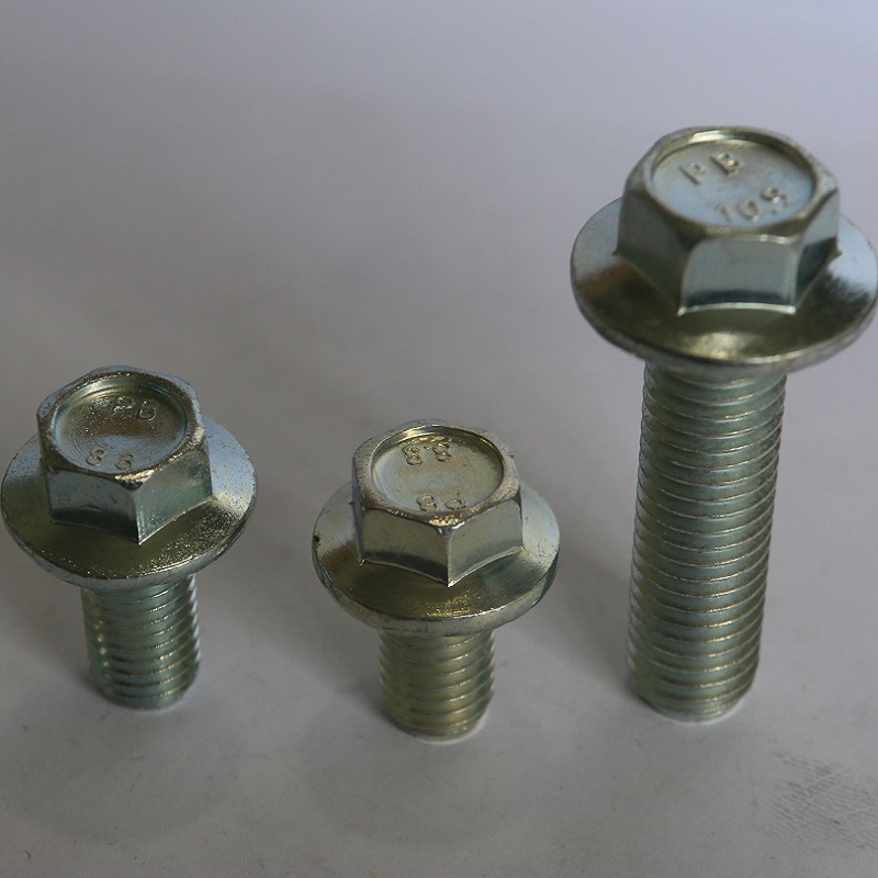 Parafusos hexagonais da flange da cabeça