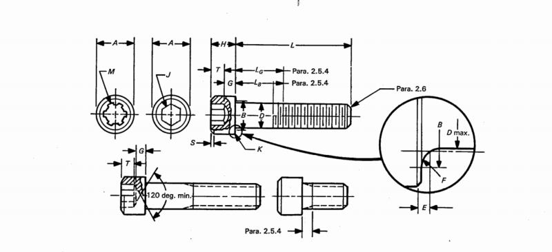Винты крышки гнезда ASME B18.3.1M Винты крышки гнезда ASME B18.3.1M