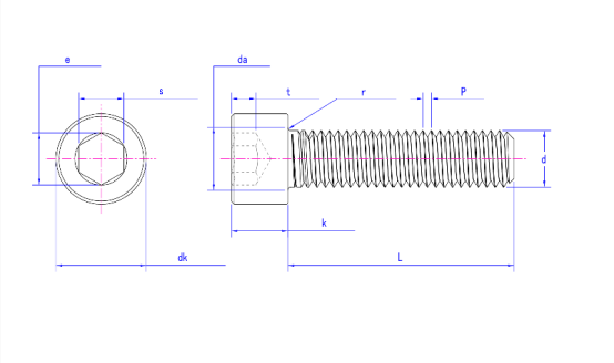 Hex Hex Head ISO 4762 Hex Hex Head ISO 4762