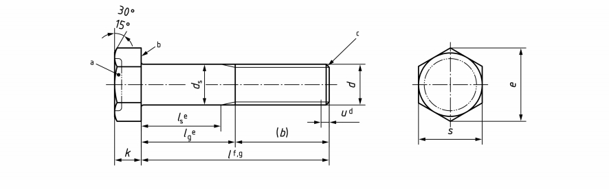 Bulloni a testa esagonale ISO 4016