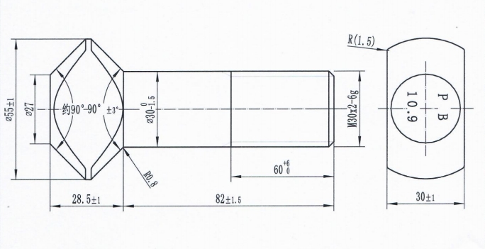 M30 T Head Bolt M30 T Head Bolt